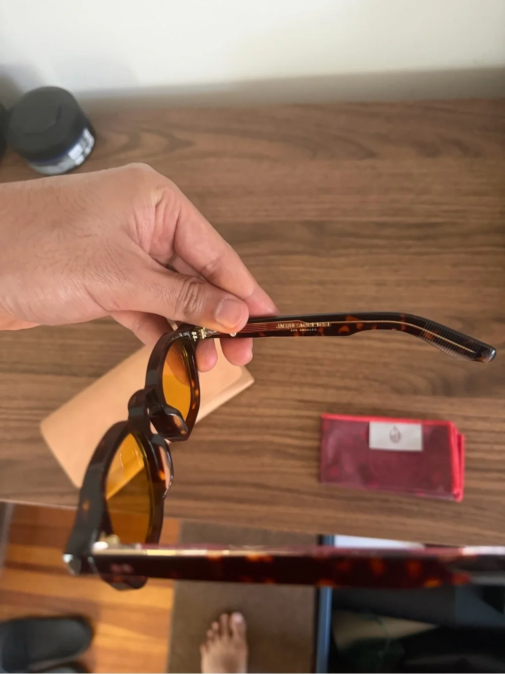 Men's Brown Tortoiseshell Sunglasses with Amber Lenses 1:1 R*E*P mint condition